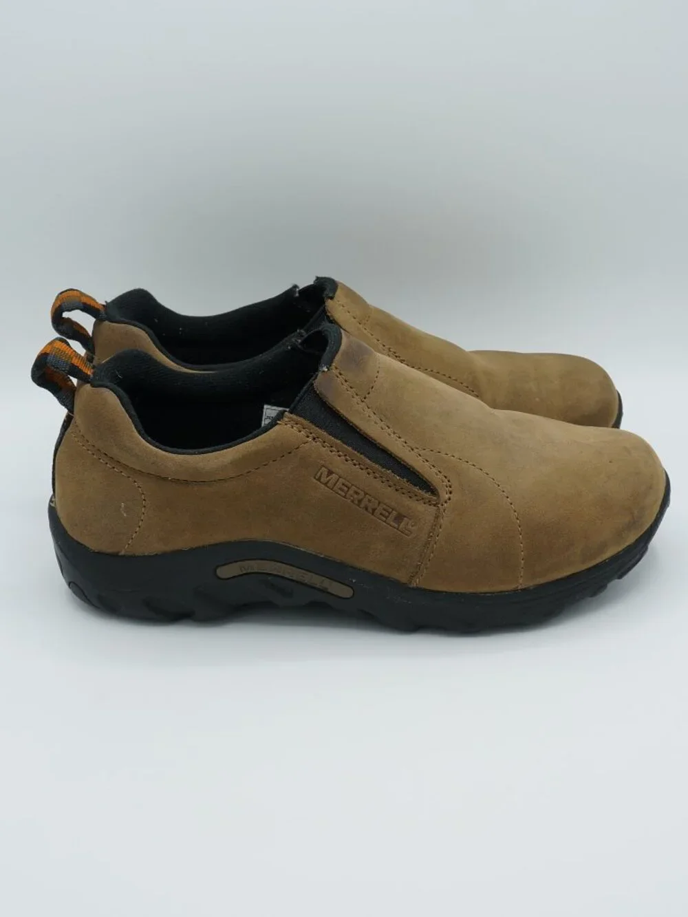 Merrell Jungle Moc Kids Size 4 Brown Suede Slip-On Shoes J95625